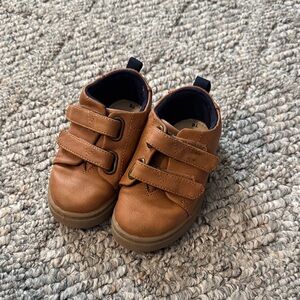 Toms Brown Kids Shoes with Velcro Straps